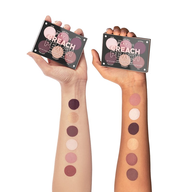 INGLOT PLAYINN Creach Peach Eyeshadow Palette, A Collection of Six