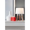 Present Time LM1038 Tischleuchte Orbit, Holz, 25 W, E14, weiß,