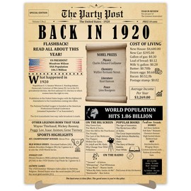 6th Birthday Party Decorations Poster - 6 Years Ago Anniversary Sign 11x14 In. Vintage Home Decor Supplies for Her or Him. Back In 2019 Historical Banner for Girl or Boy Turning 6 Years Old