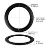 Range Kleen P1056RGE8 Style D Black Porcelain 4-Pack Drip Pans
