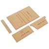 4Pcs Acrylic Template Card Holder DIY HandMade Leather Pattern Drawing