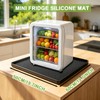 Fridge Mats with Raised Edge,19.7" x 19.7" Washer and Dryer