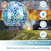 Solar Lights Outdoor Decorative, Solar Gazing Ball Mosaic Garden Stakes