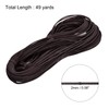 MECCANIXITY Elastic Cord Stretchy String 2mm 49 Yards Dark Brown