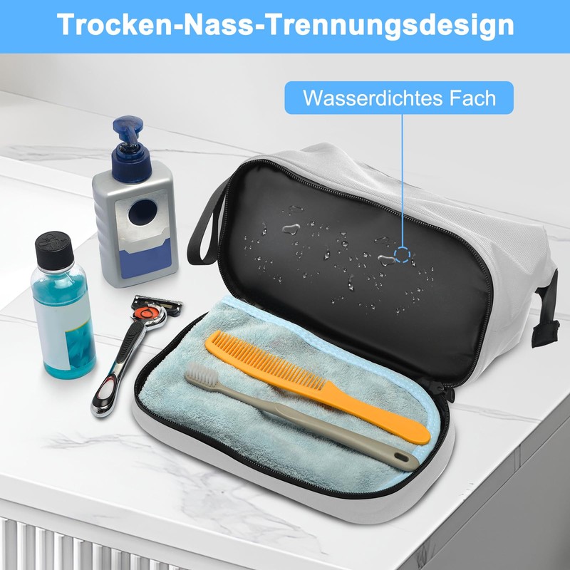 Lermende Transparent Toiletry Bag, Liquid Bag, Hand Luggage, TSA Approved