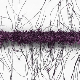 Trims by the Yard 5 Yards of Pippa Eyelash Fringe Trim, Plum