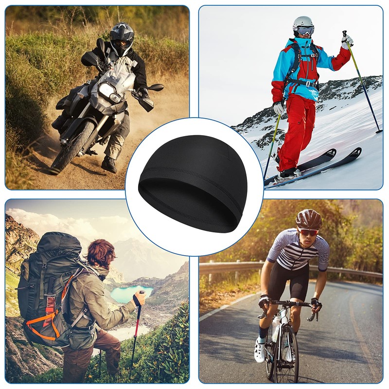 Yolev 3 Pack Cooling Skull Cap Helmet Liner Sweat Wicking