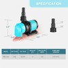 Bomba de agua DC 320GPH para acuario, nano de 20