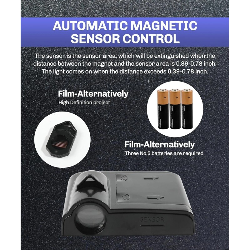 Evotech 2 Pcs American Flag Wireless LED Car Door Projection