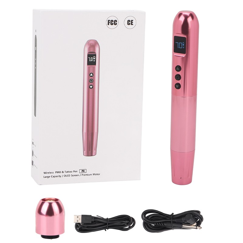 Wireless Tattoo Pen 2 In 1 Rechargeable Battery LED Display