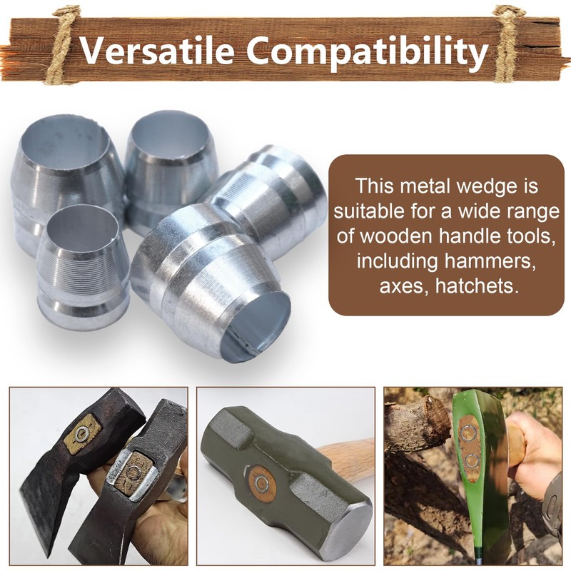 21 PCS Round Axe Handle Wedge Safety Metal Wedge Hammer