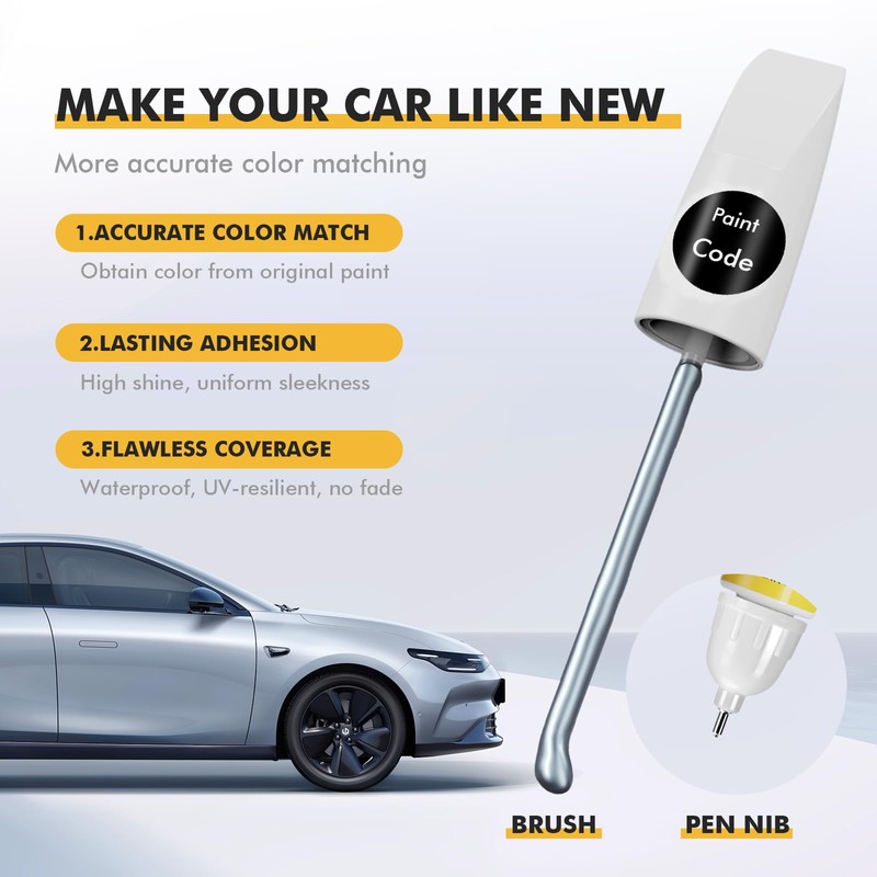Pholeon (Oxford White (YZ) Car Touch Up Paint for ford,Car