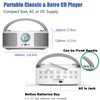 Portable CD Player Boombox with Bluetooth, FM Radio, Remote Control,