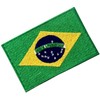 Brazil Flag Embroidered Patch Brazilian Iron On Sew On National