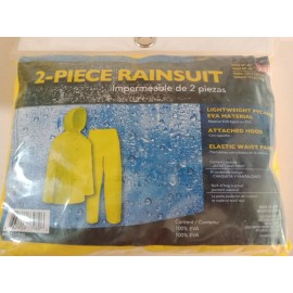 The Home Depot 2 Piece Hood Waterproof Rain Suit  Yellow XXL Jacket Pant Lightweight FREE SHIP