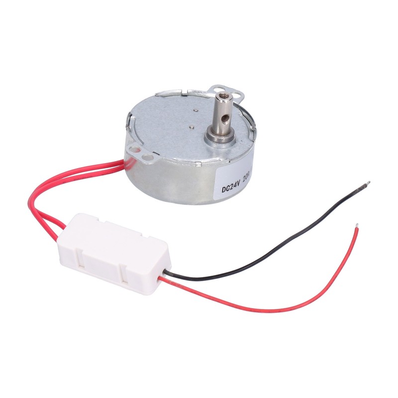 DC Motor 20RPM CCW/CW 4W 24V Horizontal Hole Tapping Shaft