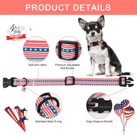 Unique style paws Dog Collar Plastic Buckle with Pendant Red Striped Star Puppy Collars for Small Medium Large Boys Girls Dogs