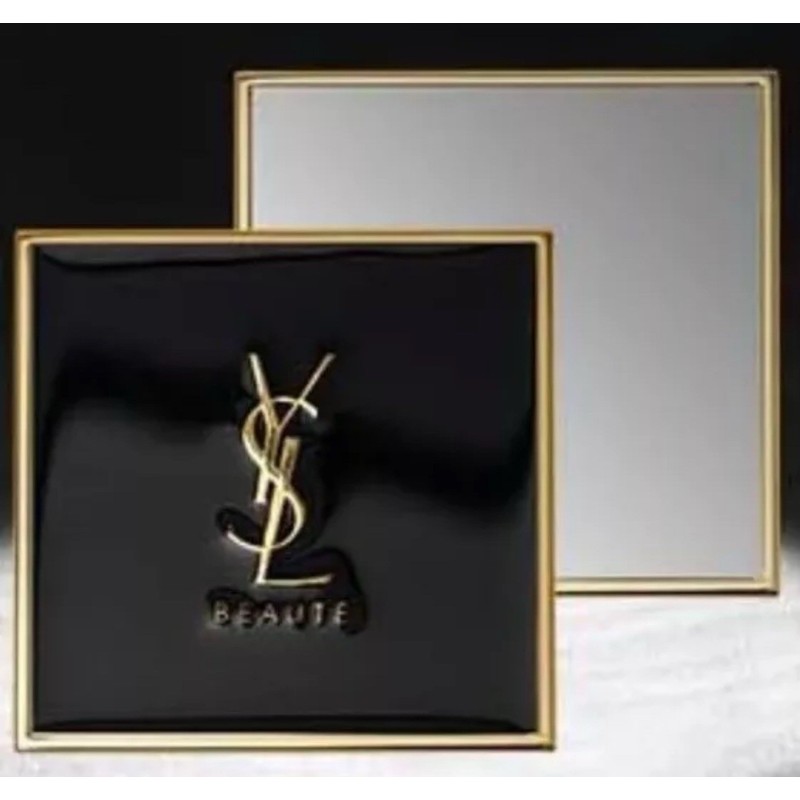 YVES Saint Laurent Beauty Mirror Black With Gold Trim &