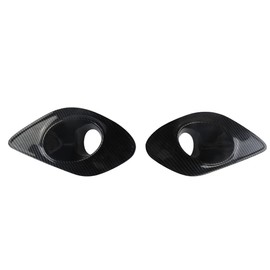 TOTMOX Front Bumper Fog Light Lamp Trim Cover Compatible with Dodge Charger 2016-2020, Carbon Fiber