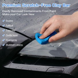 Kliveco 4pcs，400g，Clay Bar for Cars, Automotive Detailing Damage Free Cleaning