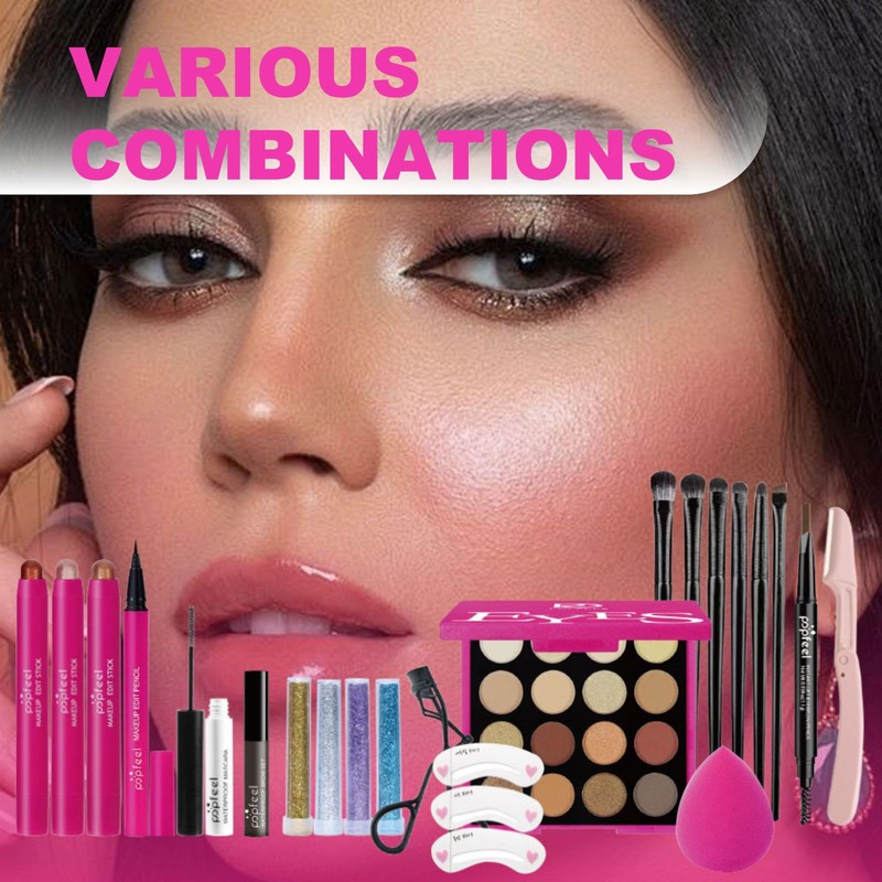 Clouparto Make Up Set, Vegan Cosmetic Set, Beauty Box Makeup