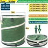 16-Gallon Collapsible Trash Can (16x19 in) Hard-Shell Bottom Yard Garden