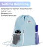 WANDF Drawstring Backpack Sports Gym Sackpack with Mesh Pockets Water