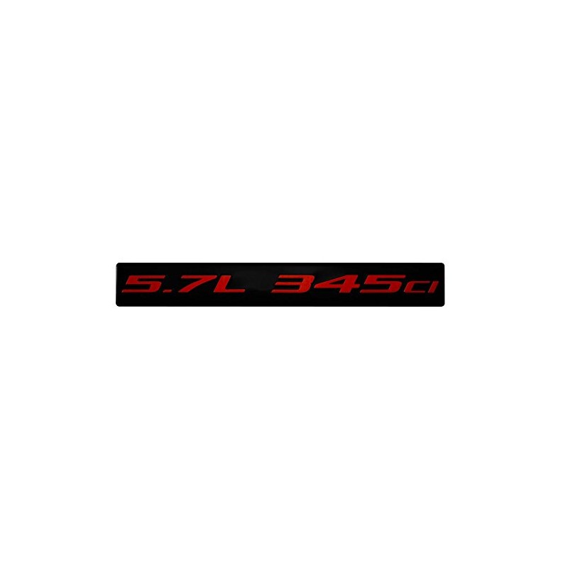 ERPART 5.7L 345ci RED on Black Highly Polished Real Aluminum