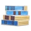 Stained Book Lamp Vintage Style Soft Lighting Stacked Books Table