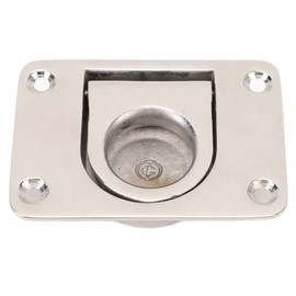 Flush Ring Pull Handle 316 Stainless Steel Rustproof Long Lasting Ring Hatches Pull Handle Boat for Home Furniture Boat Deck