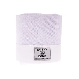 D.Line No Fly Zone Table Food Cover Throw Over White 98cm Square