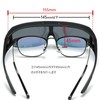 REONAS Clip-on Over Sunglasses with Polarized Lenses, Flip-up Design, UV