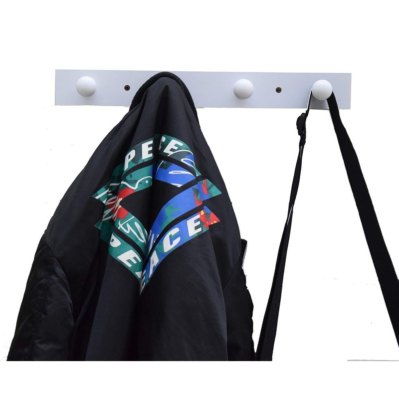 Tmflove Wall-Mounted Hook Coat and Hat Rack | Decorative Household