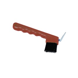 Hoof Pick with Brush,red - A25706
