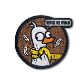 Embroidered Patches Duck, Morale Patch Goose, Funny Design (Talons), 2.5 x 2.5 in, Patches for Backpacks, Dog Harnesses, Army Vests, Gym Bags, Hats, Helmets