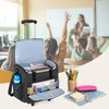 Trunab Rolling Teacher Bag, Teacher Tote Bag with Bottom Pad