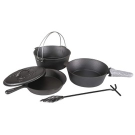 Stansport Cast Iron 6 Piece Cookware Set