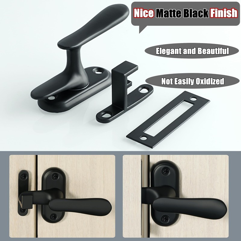 Alise Flip Latch Lock, 360 Degree Swinging Gate Latches Door