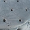 YLIEHS Luxurious Light Grey Velvet Ottoman for Living Room, Versatile