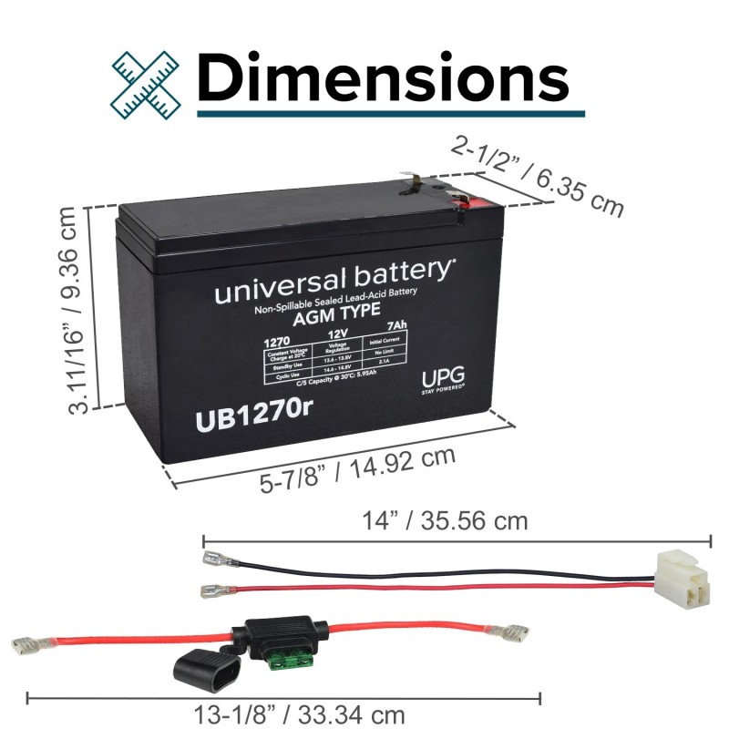 MSP 24 Volt SLA Battery Pack (7 Ah V33+) Kit