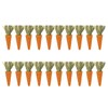 20pcs Carrot Shaped Hamster Toy Teeth Grinding Decorative Crude Fiber