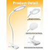 deeloop LED Clip on Light,100% Infinite Dimmable Reading Book Lights