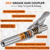 THINKWORK 2PC Grease Gun Coupler, 0.53" Grease Gun Tips, Strong