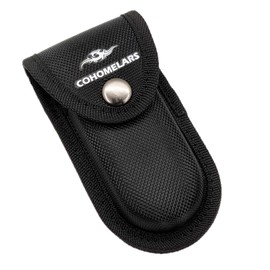 Nylon Case Belt Loop for 4''-4.25'' Multitool,Horizontally Carry Knife Sheath for 4.25''-4.5'' Wide Folding Pocket Knife,Nylon Pouch for Leatherman,Knife Holder Holster Black (Small Size) COHOMELARS