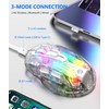 Gaming Mouse, 2.4G Cordless BT USB Wired 3 Mode Game