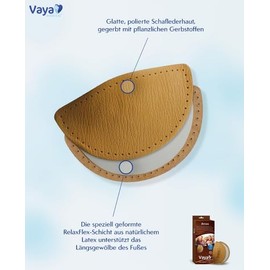 Vaya Medical Orthopaedic Insoles for Longitudinal Flat Foot for Fit Shoes, Flat Foot Insoles, Wedge Arcus, Brown, Size 41/43