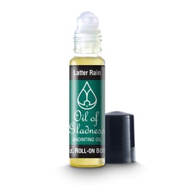Oil of Gladness Latter Rain Anointing Oil - Oil for Daily Prayer, Ceremonies and Blessings 1/3 oz Roll-On