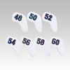Prof 7Pcs Leather Wedge Golf Iron Head Covers Protective Club