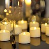 Homemory 48-Pack Novelty Flickering Flameless Tea Lights Candles, 200+Hours Battery-Operated