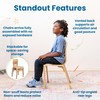 ECR4Kids Bentwood Chair, 14in Seat Height, Stackable Seats, Natural, 2-Pack